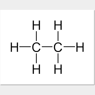 Ethane C2H6 Posters and Art